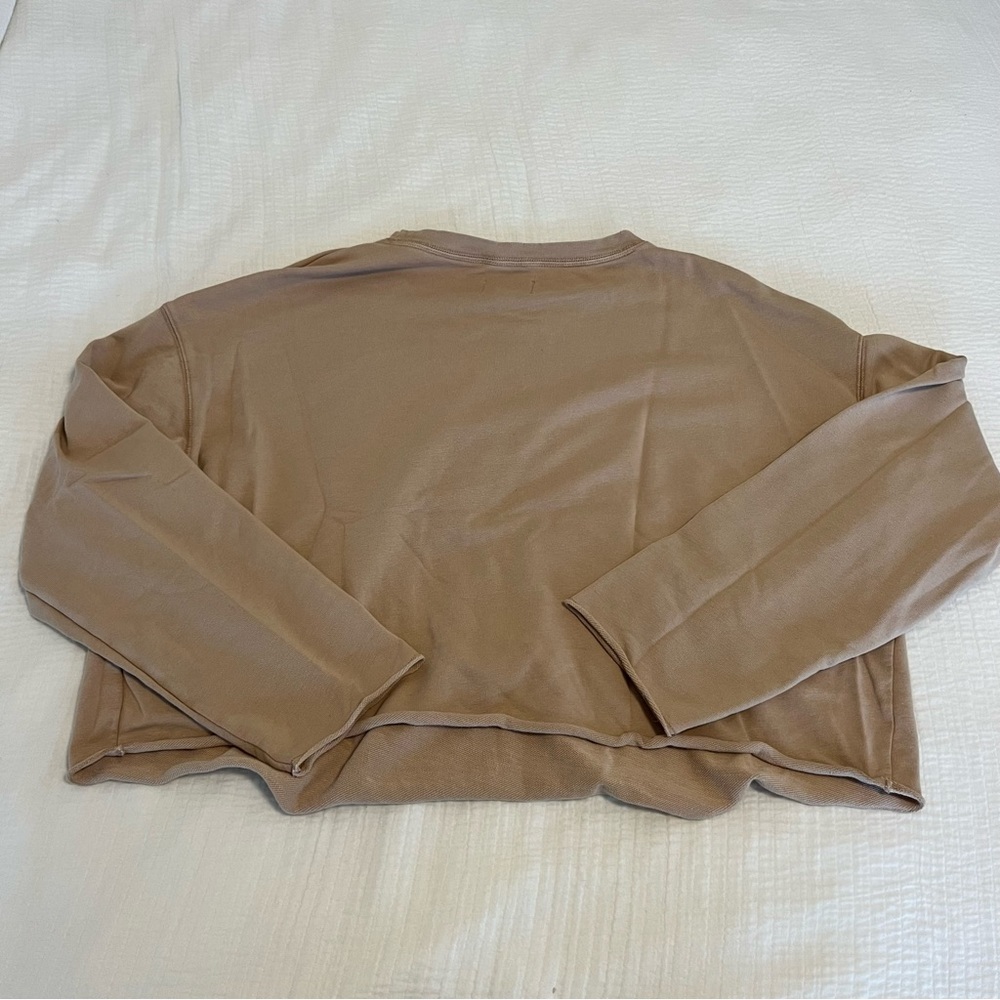 Aerie Sunset Terry Fleece Long Sleeve Sweatshirt and Shorts - Picture 6 of 15